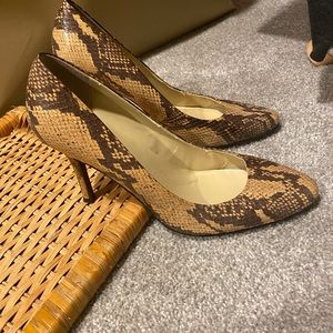 Ralph Lauren python heels